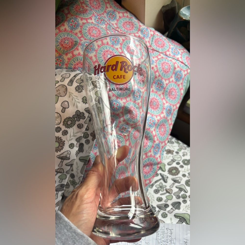 Hard Rock Cafe Baltimore Pilsner Glass